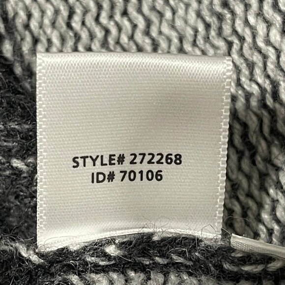 Striped Open-Front Poncho Cardigan By Loft Small Rayon/Wool Blend Size S - Picture 6 of 7